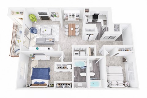 Two Bedroom Two Bath at Cedar Heights, Kirkland, WA 98034